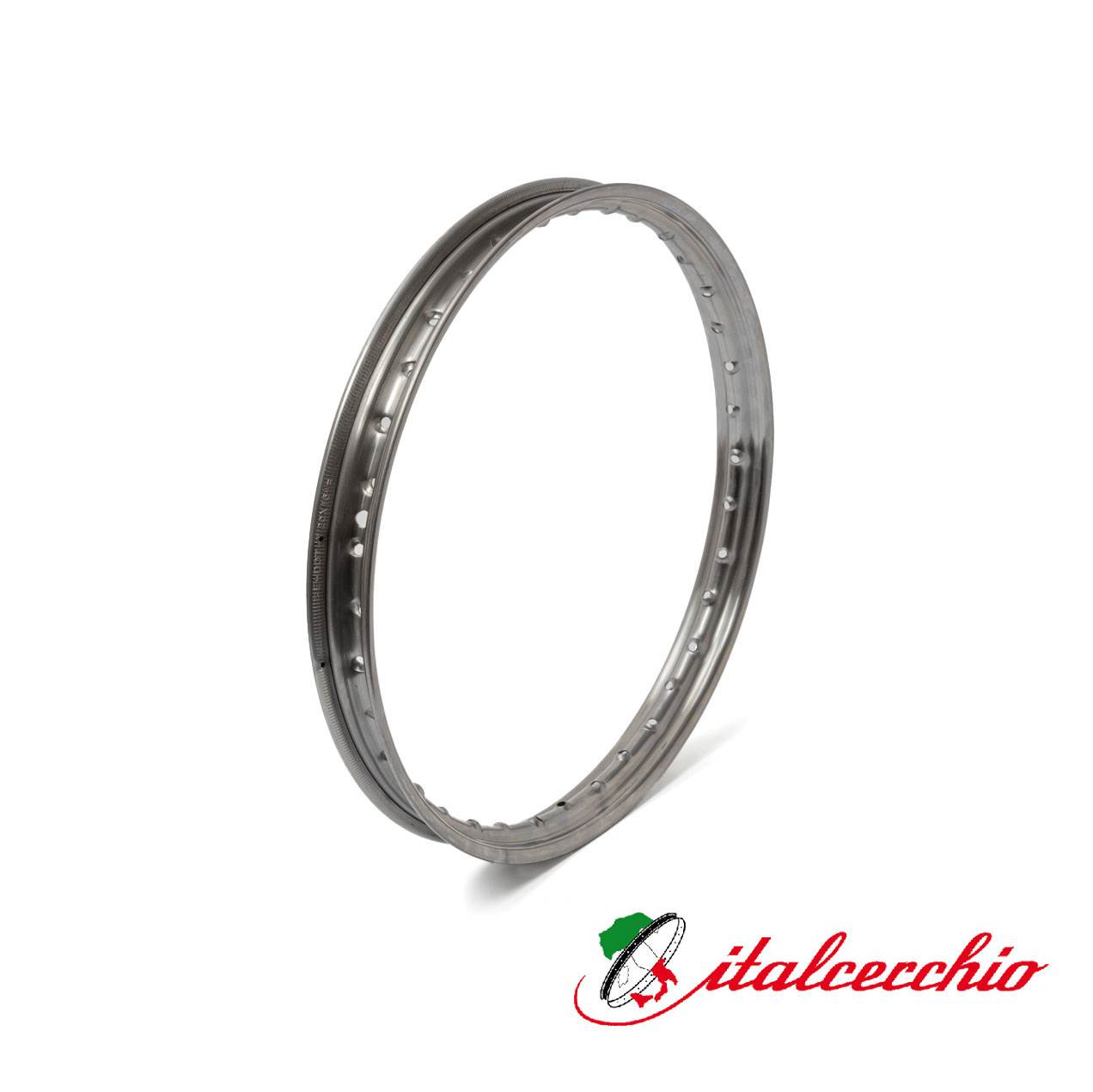 Fälgbana 1,20x16", Italcerchio. Okromad, måste täckmålas.