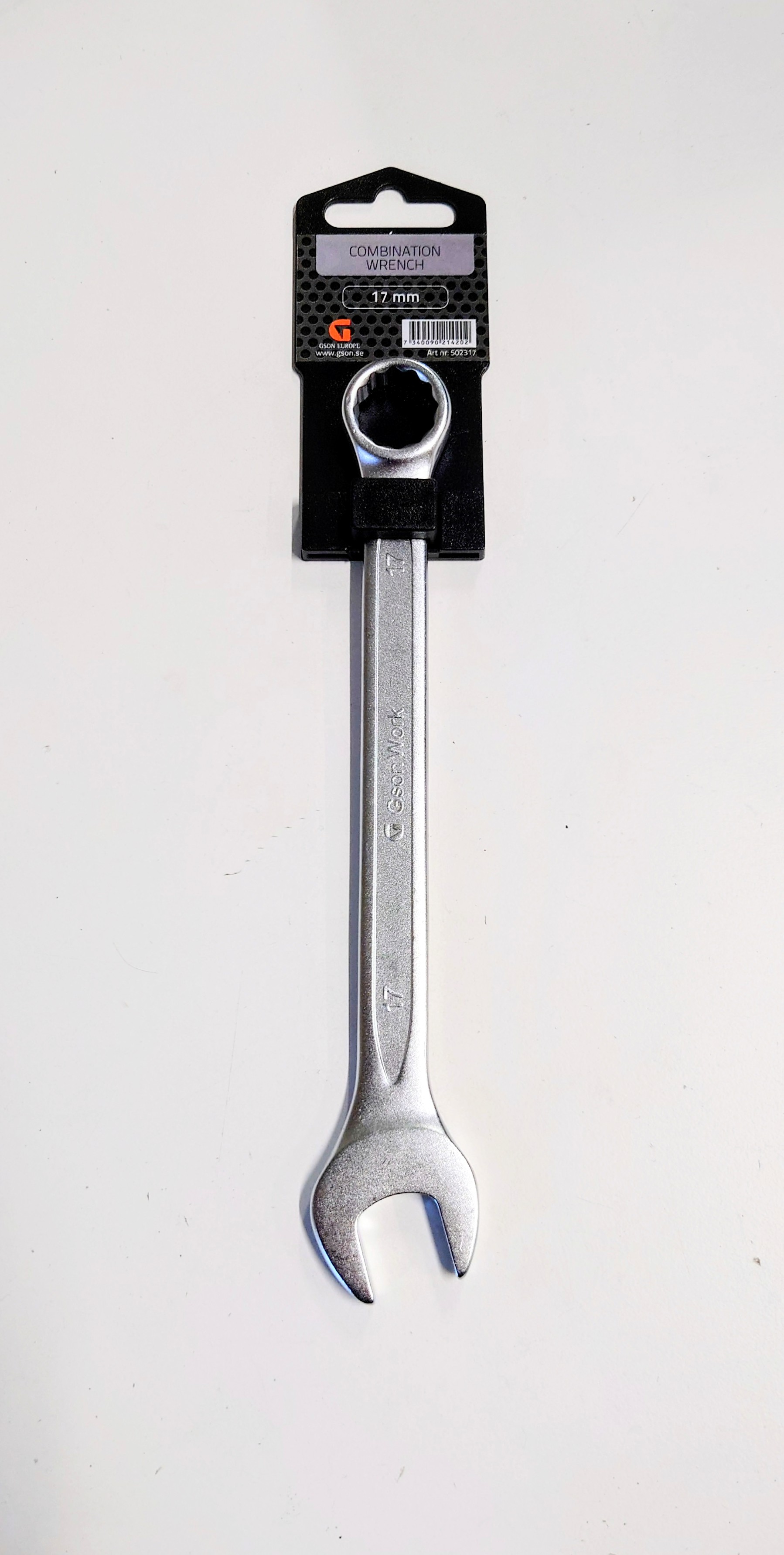 Ringnyckel, 17mm. 12 kants round corner.